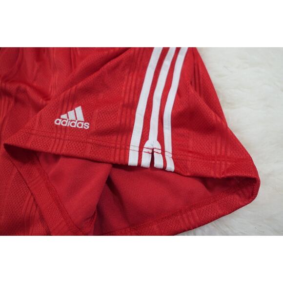 NWT Vintage Y2K 90s ADIDAS Soccer TREVISO Polyester Men's Red Shorts Large - Picture 3 of 11
